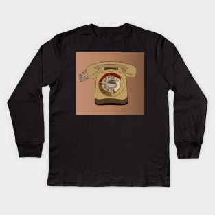 Corded phone Kids Long Sleeve T-Shirt